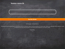 Tablet Screenshot of kosmas-sauna.de